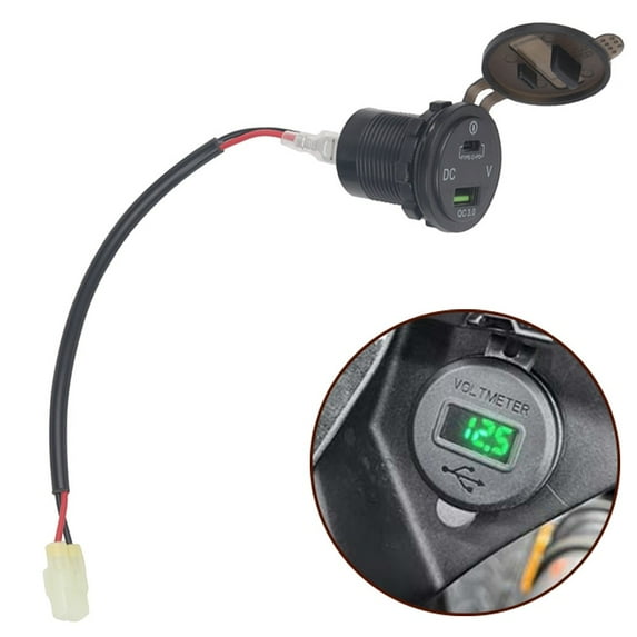 for Honda Cb500X Motorcycle Dual USB Charger Socket Adapter with Voltage Meter