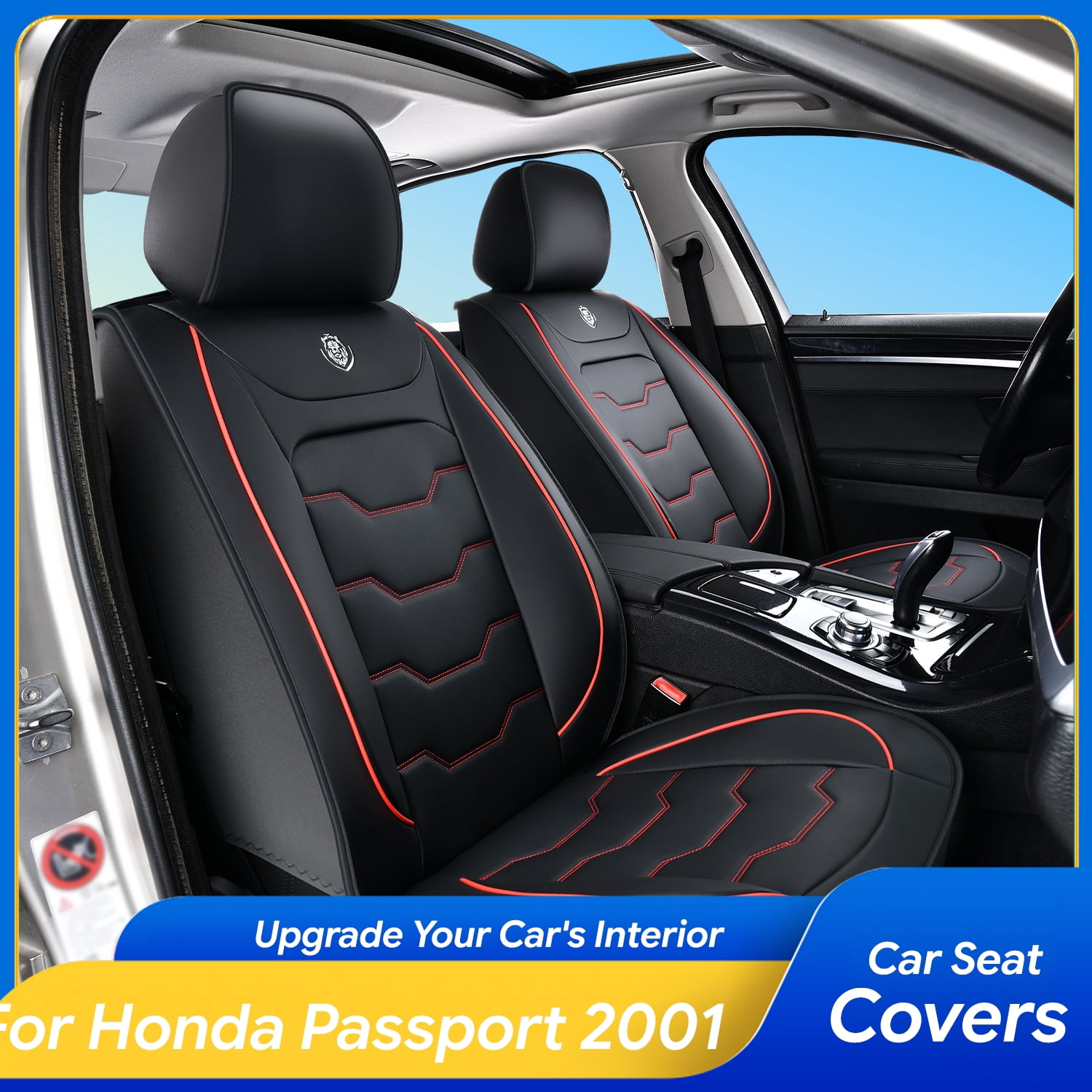 for Honda Passport 2001 Custom Seat Covers Faux Leather Stain Resistant ...