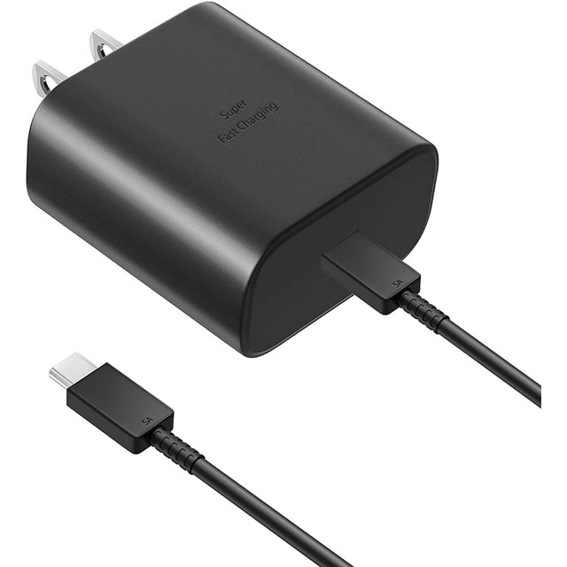 for Huawei P30 Pro New Edition 45W USB-C Super Fast Charging Wall Charger with USB C Cable - Black
