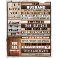 thumbnail image 1 of for Husband, Husband Birthday Gift, Husband Blanket 50''''x60'''', Blanket for Husband Gifts from Wife Soft Cozy Flannel Throw Blanket for Husband, 1 of 6
