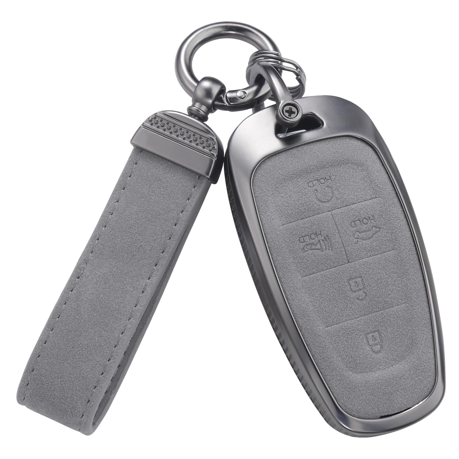 for Hyundai Key Fob Cover, Full Protection Key Case Shell Compatible with 2019 2020 2021 2022 Hyundai Sonata Tucsonn 5 Buttons