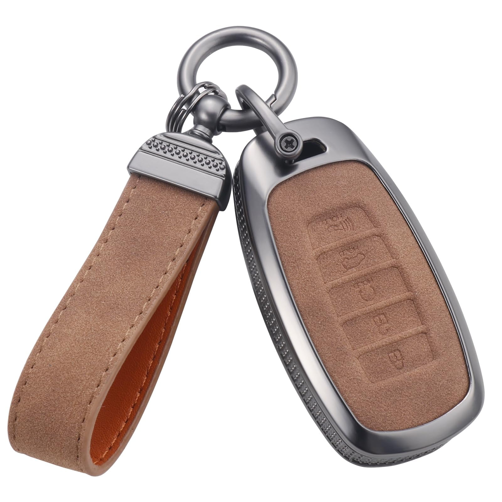 for Hyundai Key Fob Cover, Full Protection Key Case Shell Compatible with Hyundai Sonata Santa fe Tucson  5 Buttons