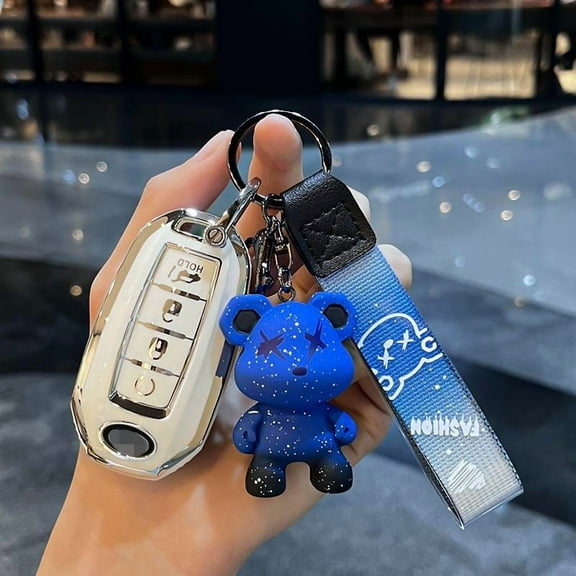 for Infiniti Q50 Q60 QX50 QX55 QX60 Q70L Remote Decoration Cover Key Case Fob Shell Keychain Ring Holder Interior Accessories
