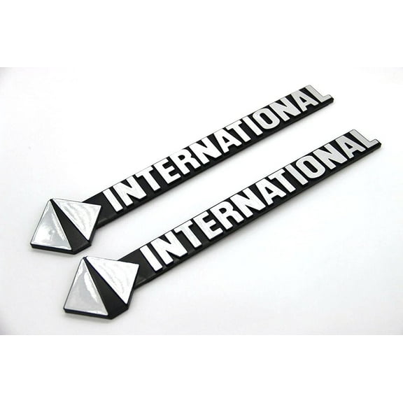 for International Side Emblem Set Plastic Ornament Hood Nameplate Adhesive 2EA