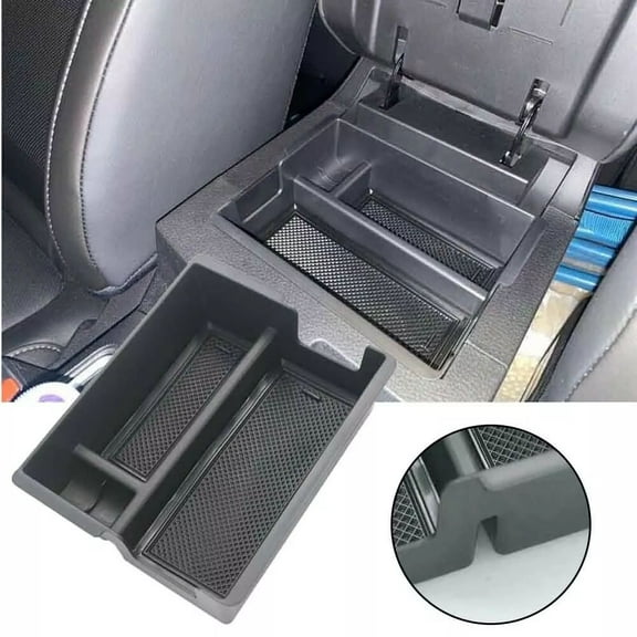 for Isuzu D-Max 2021 Black Interior Center Console Armrest Storage Box Tray