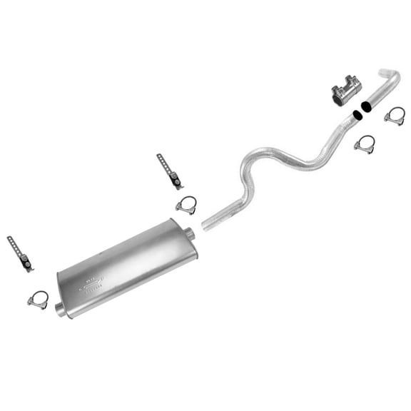 for Jeep Grand Wager 1984-1991 5.9L Muffler & Tail Pipe System - Uncoated, Bolt-On Fitment (700264 54776)