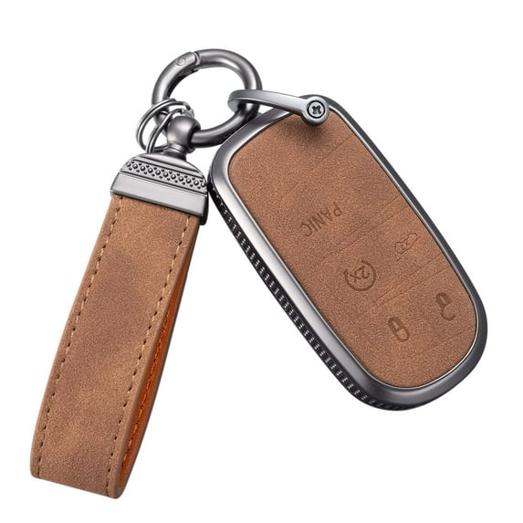 for Jeep Key Fob Cover, Full Protection Key Case Shell Compatible with Jeep Smart Key 3 4 5 Buttons Protector