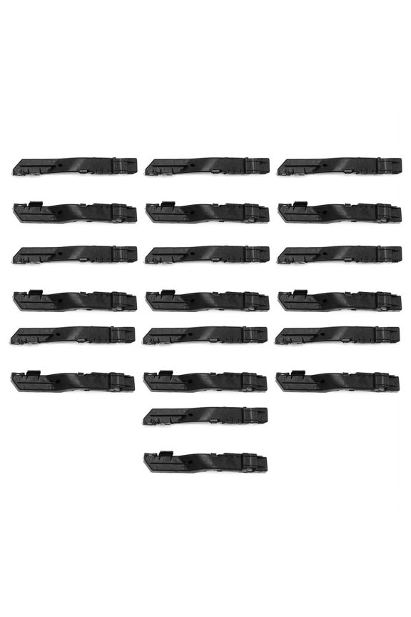 for Journey 2009-2017 20Pcs Front Bumper-Support Bracket Left & Right Side 5178410AD 5178411AD,20x front bumper brackets,black
