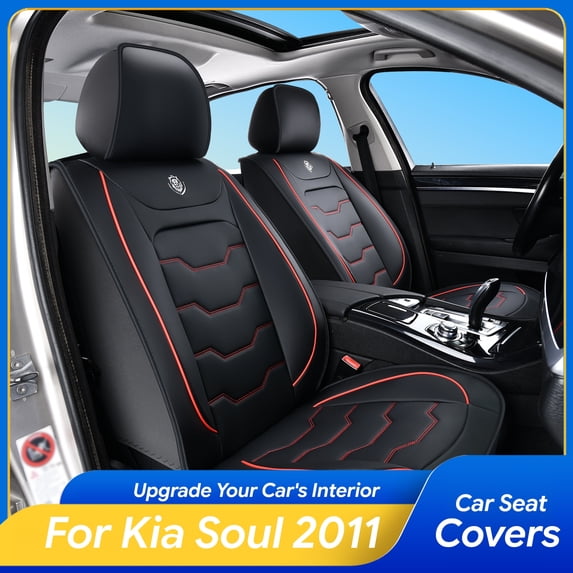 for Kia Soul 2011 Seat Covers PU Leather Interior Protection Factory ...
