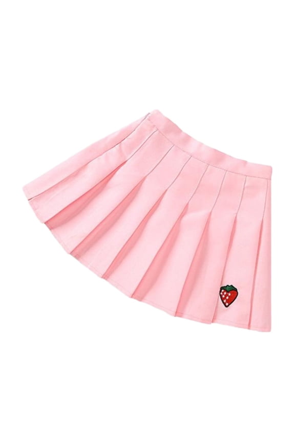 for Kids Girl Boy Fall Winter Fleece Lined Sherpa Strawberry Graphic Midi Casual Hula Ruched Skirts Child 2026 Clothes 5 Years