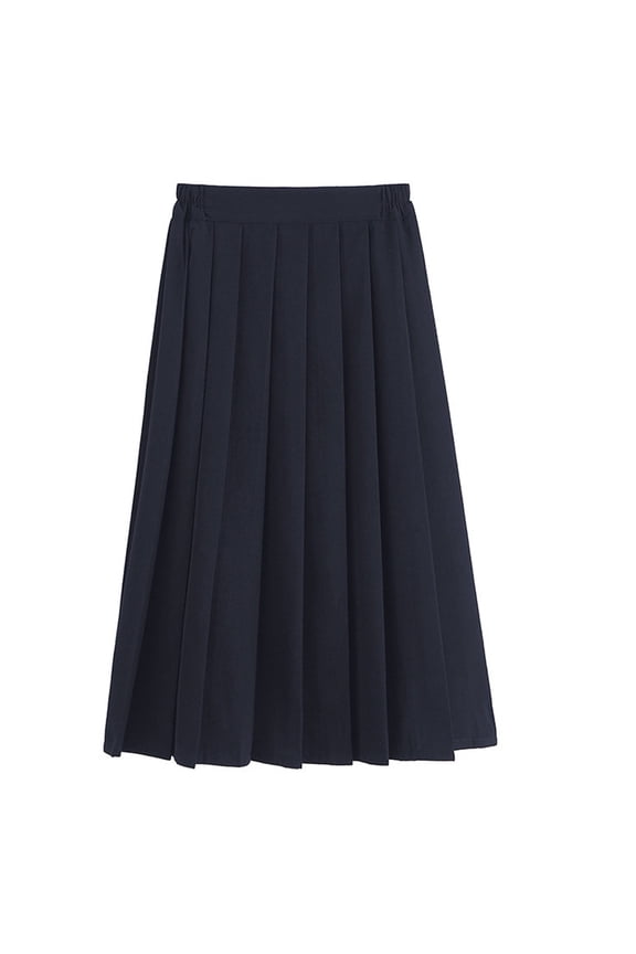 for Kids Girl Boy Midi Mini Little Knee High Work Uniform Pleated Elastic Waist Basic Skirt Kid 2026 Clothes Y2K L