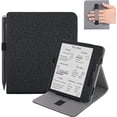 thumbnail image 1 of for Kobo Libra Colour Case with Pen Holder,Sleep Cover for Kobo Libra 2 Case with Hand Strap,Black, 1 of 4