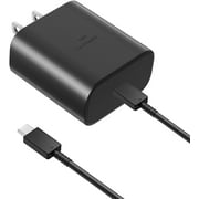 for LG G8S ThinQ / G8 ThinQ 45W USB-C Super Fast Charging Wall Charger with USB C Cable - Black