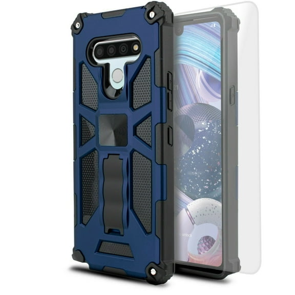 for LG Stylo 6 Phone Case Corner Guard Kick Stand Hybrid Slim Bumper Shock Cover