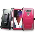 thumbnail image 1 of for LG V20 All Covered Screen Protector Holster Belt Clip Kickstand Hybrid Armor LG V 20 Case Pink Grey, 1 of 4