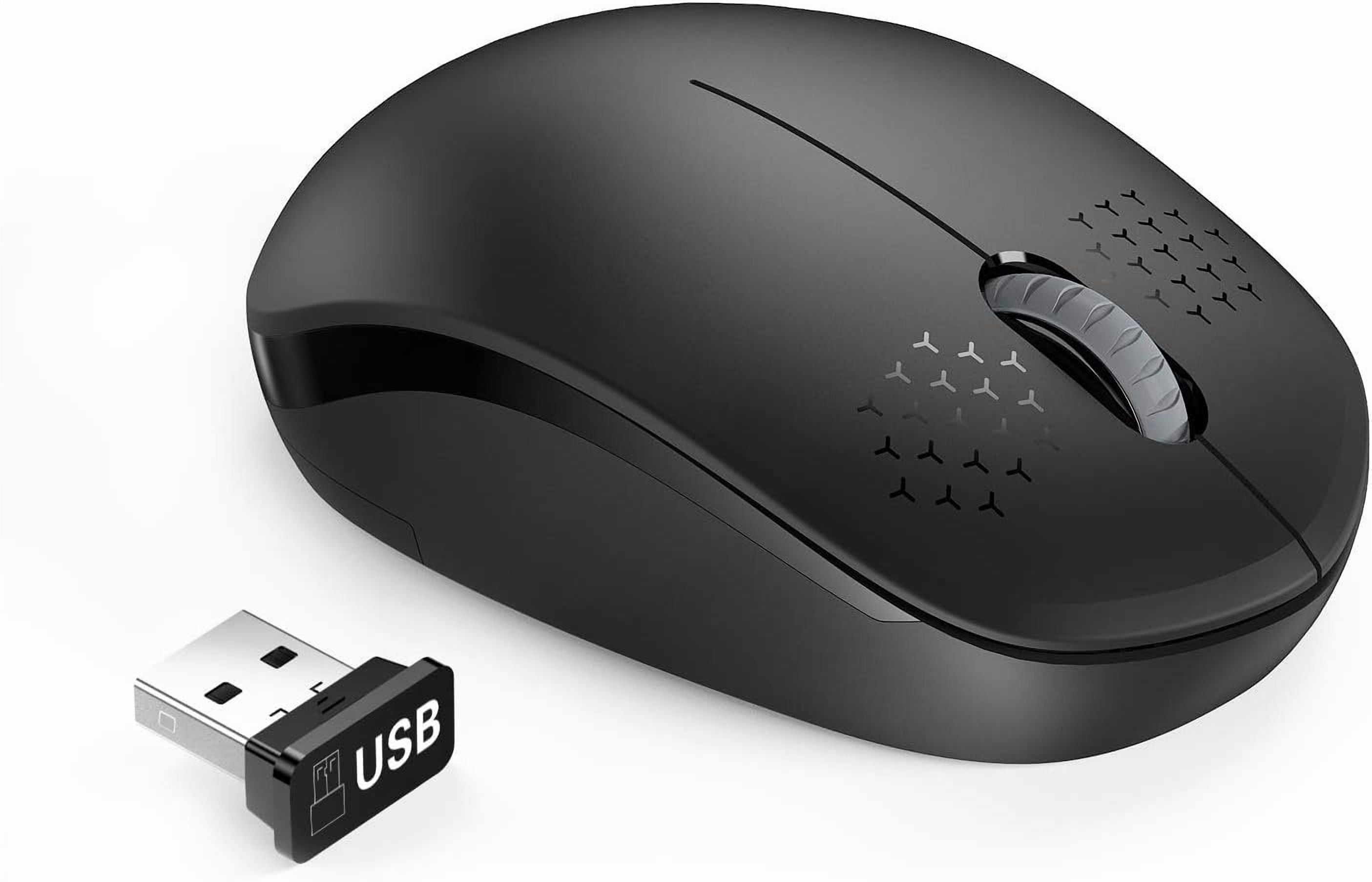 for Laptop, 2.4G Noiseless with USB Receiver - Optical Portable ...