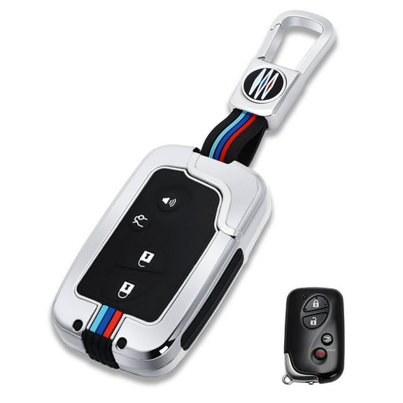 for Lexus Key Fob Cover Case, Metal Shell Smart Key Holder Compatible for RX350 RX450h CT200H IS250 LS460 GX460 GS300 GS350 ES350 LX570 IS350