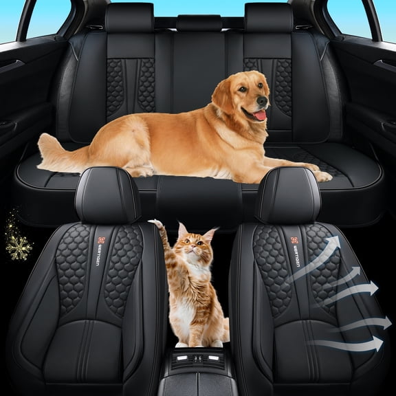 for Lexus Ls460 2007-2017 Custom Seat Covers Leather Seat Covers Daily Protection Precision Fit Ergonomic Design Seat Belt Compatible