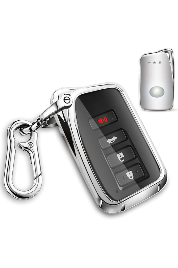 for Lexus TPU Key fob Cover, Soft TPU Car Key Case Protector with Keychain Compatible with Lexus 2014-Up RX is ES GS LS NX RS GX LX RC LC