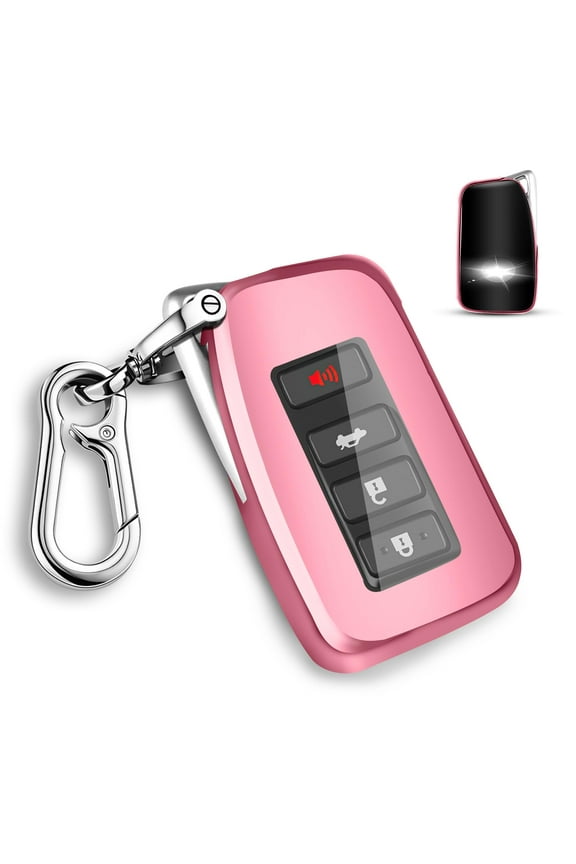 for Lexus TPU Key fob Cover, Soft TPU Car Key Case Protector with Keychain Compatible with Lexus 2014-Up RX is ES GS LS NX RS GX LX RC LC