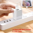 thumbnail image 1 of for Likebook Mars E-Reader Dual USB Ports Wall Home House AC Charger w/USB Cable, 1 of 7