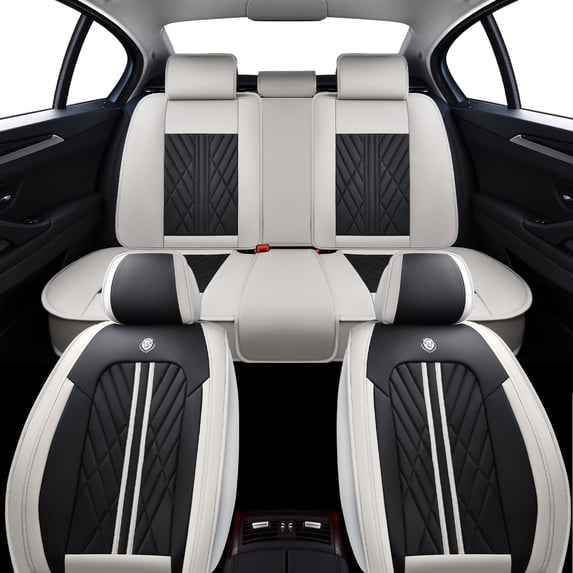 for Lincoln Mks 2015 Interior Seat Covers Leather Upholstery Waterproof Model Specific Everyday Comfort Airbag Compatible
