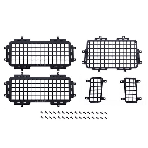 for MN D90 D99S MN99S 1/12 RC Car Upgrade Parts Rear Side Metal Stereoscopic Window Mesh Protective Net Accessories