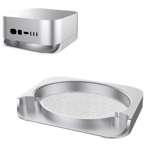 for Mac Mini M4/M4 Pro 2024 Desktop Heat Dissipation Stand for Mac Mini M4 Aluminum Alloy Bracket Base
