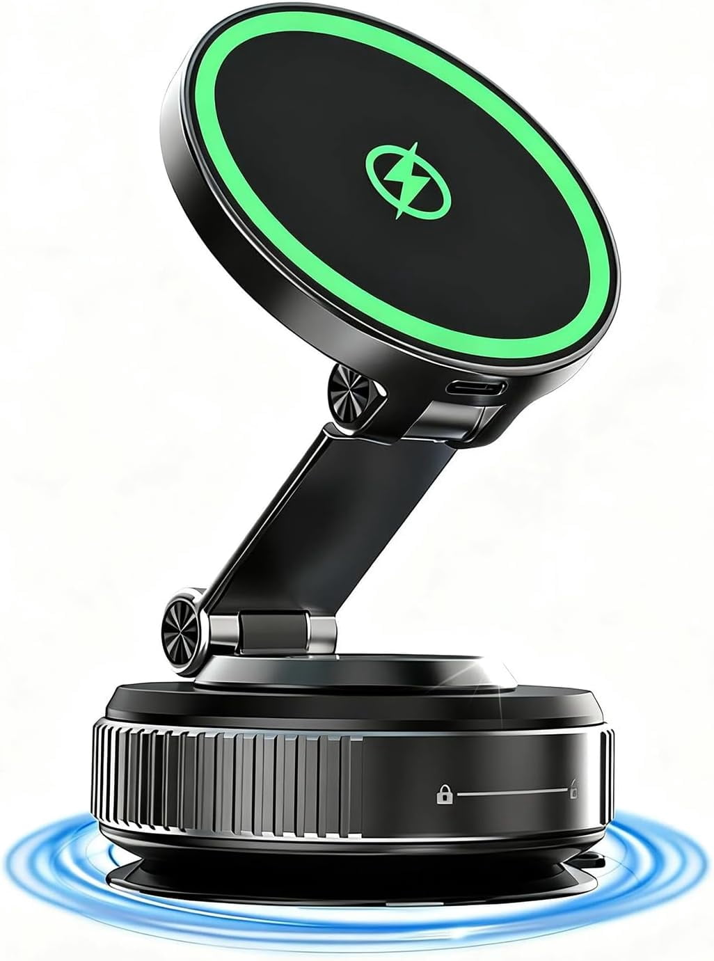 for MagSafe Car Mount Charger, 15W Fast Charging Wireless Magnetic Car Phone Holder, 780°Adjustable Car Mount, Portable Phone Mount for Car