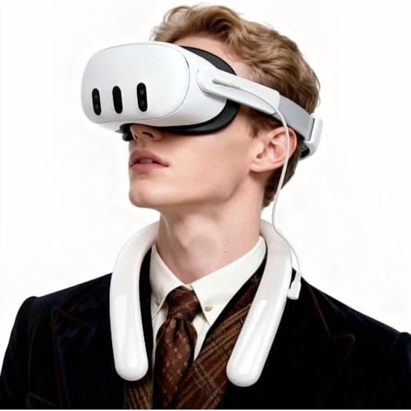 for Meta Quest 3/3S, 10,000mAh Wearable  Power  for 4-5H Extended Playtime. Comfort  C PD   Flexible VR Accessory for Oculus 2/1/, Pico 4,PSVR 2