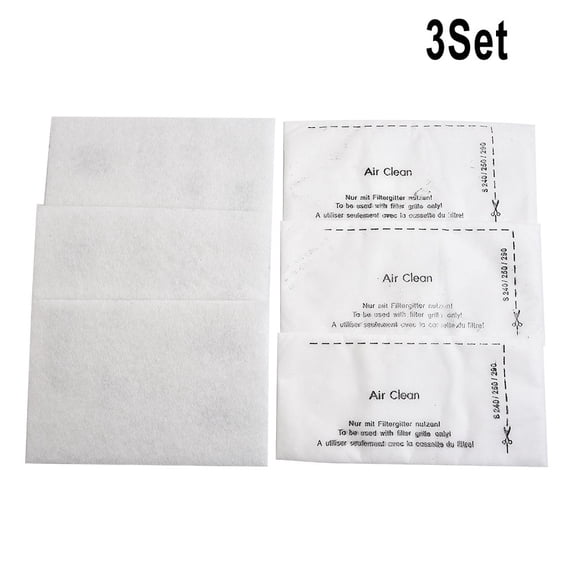for Miele Vacuum Cleaner Filter Set For S4000, S5000, S8000, C3 Series, 3-Pack Of Air Clean And Motor Filters, 3944711