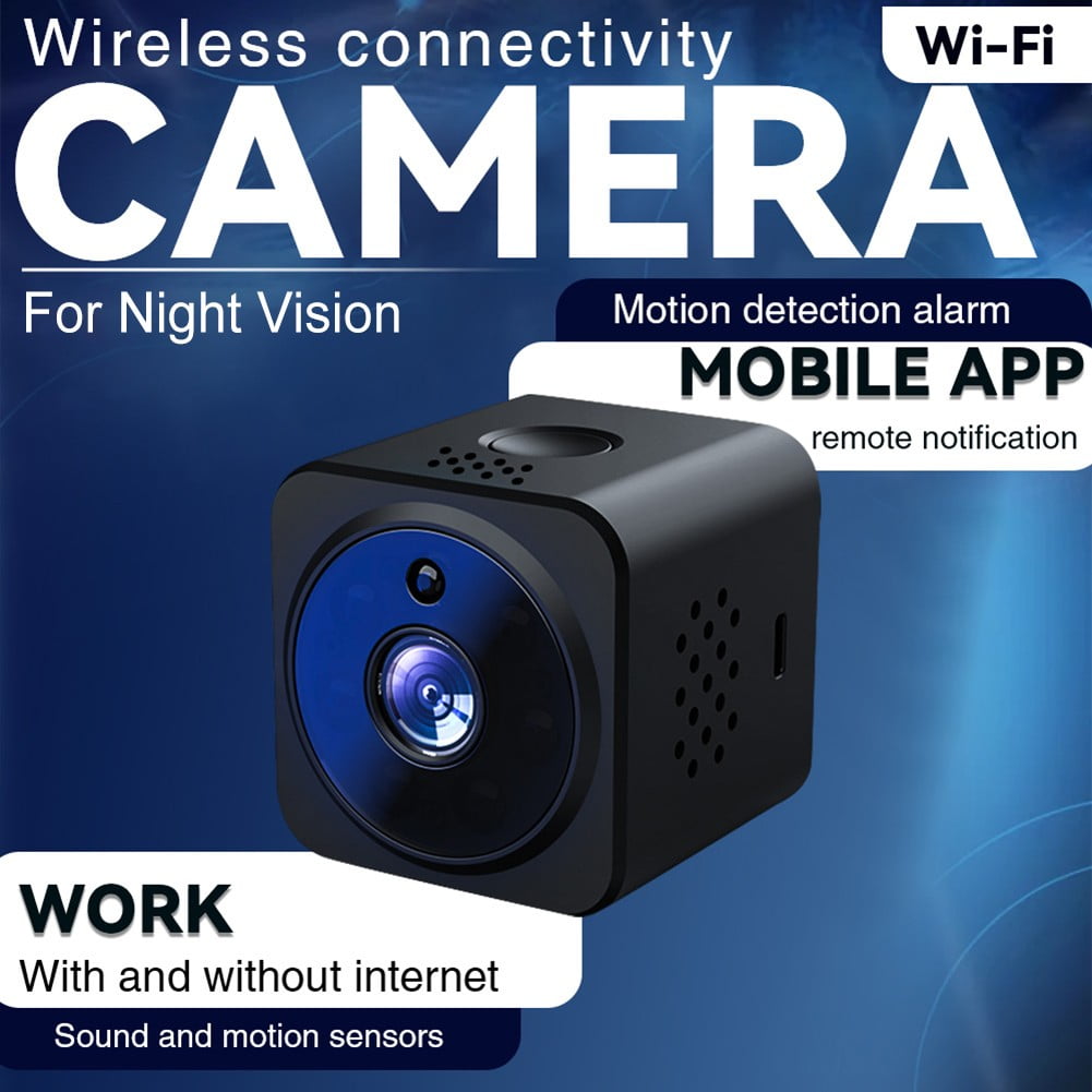 Remote Mini Camera for Mini Camera 720p Wireless Remote Monitor Camera Motion Detection ...