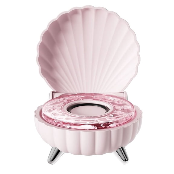 for Mini Speaker For TWS Stereo, Colorful Ambient Light, Portable Wireless For MP3 Player For Home Party Travel, Compact ABS Build, White(Pink)