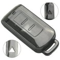 thumbnail image 1 of for Mitsubishi Eclipse Cross ASX Mirage Black Transparent Car Key Fob Case Cover, 1 of 7