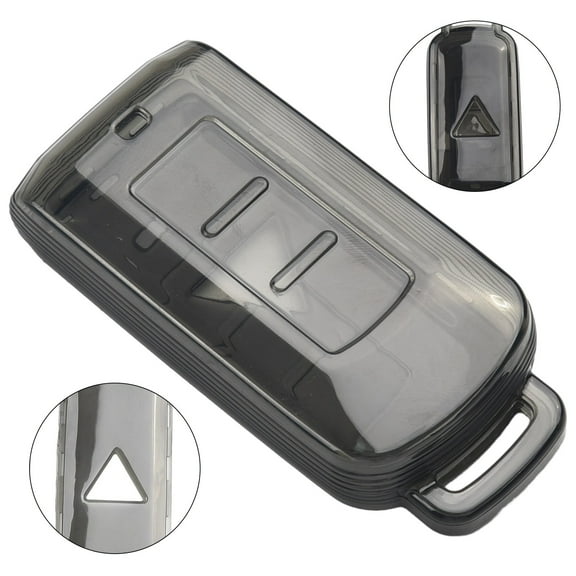for Mitsubishi Eclipse Cross ASX Mirage Black Transparent Car Key Fob Case Cover