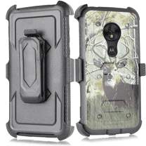 for Moto G7 Play case Phone Case 360? Degree Cover Screen Protector Clip Kickstand Holster Hybrid Shock Bumper