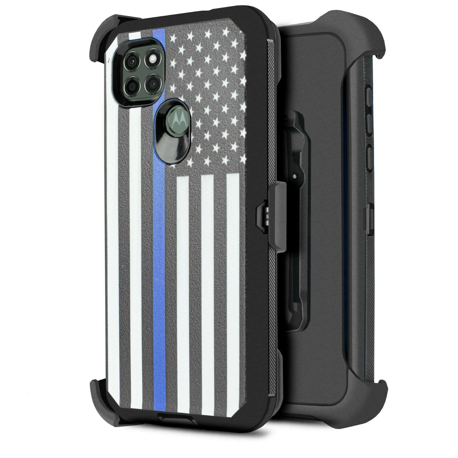 for Moto G9 Power Phone Case Dual Layer Full-Body Rugged Clear