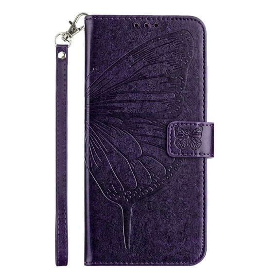 for Motorola Edge 2023 Phone Case Wallet Protective Case leather Cover with magnetic closed cDark Purpleit card slot shockproof protection phone case