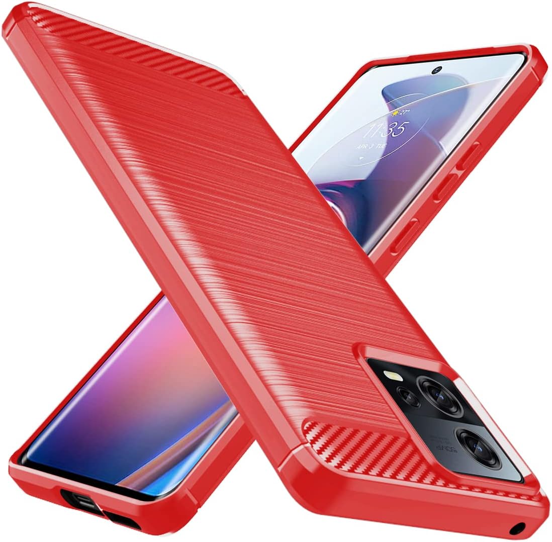Custodia GOKEN Barbarian In Pelle Per Motorola Moto Edge 30 Fusion, Flip Case Con Supporto E Slot Per Carte, Nero