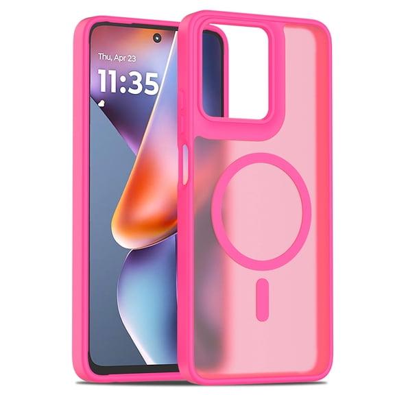 for Motorola Moto-G-2025 Case: Moto G 2025 Phone Case [MagSafe Fit]Raised Camera Guard Slim Matte Translucent Smooth Soft-Touch Funda para G5G 2025,