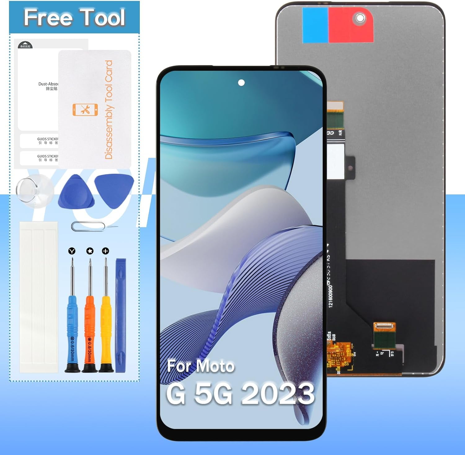 Smartphone Motorola Moto G 5G (2023) 64Go Bleu Débloqué - Reconditionné En Bon état