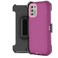 thumbnail image 1 of for Motorola Moto G Stylus 2021 Phone Case Dual Layer Full-Body Rugged Clear Back Case Drop Resistant Shockproof Case with Built In Screen Protector, 1 of 4