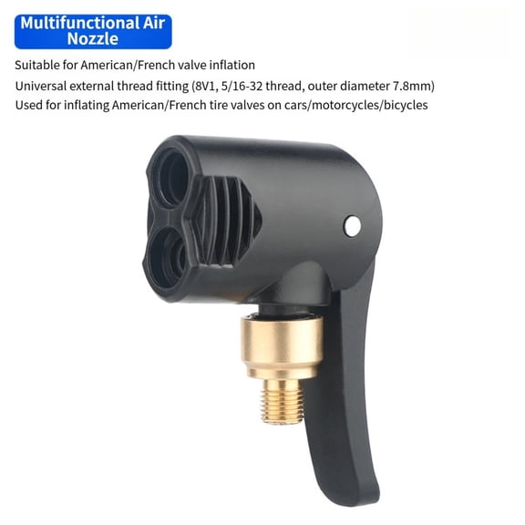 for Multi-Purpose Tire Connector Adapter for Car Motorcycle Bike Tire Inflator with