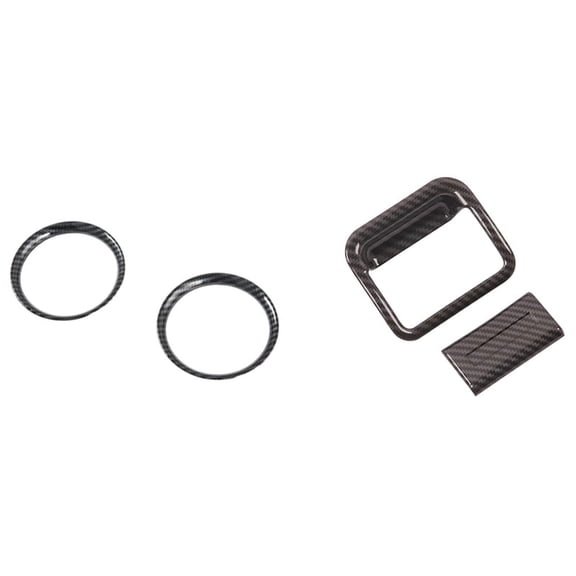 Front AC Outlet Vent Frame Trim with Glove Box Handle Bowl Cover Trim for Navara NP300 16-21