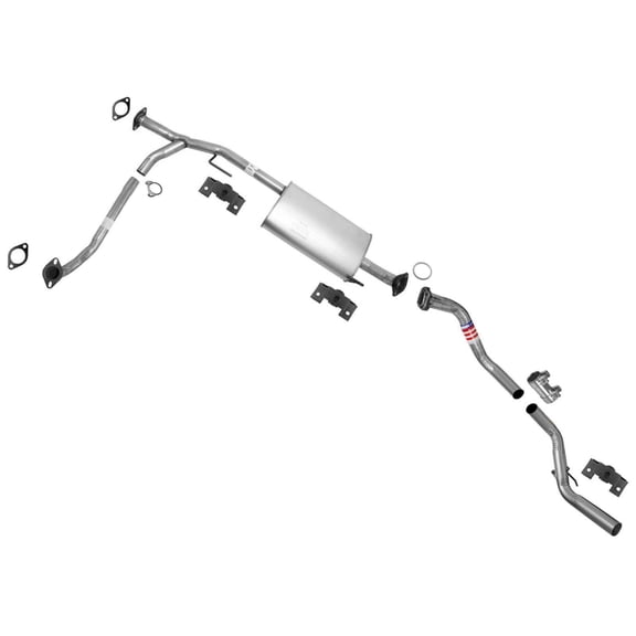 for Nissan Ada 2004-2006 5.6L Cat Back Exhaust System - Uncoated Muffler Kit, Easy for Fit, Bolts On, USA Made