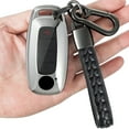thumbnail image 1 of for Nissan Key fob Cover with Leather Keychain,TPU Key case,Compatible with 2023 2024 Pathfinder Rogue ect,New Remote Smart Key,Transparent, 1 of 6
