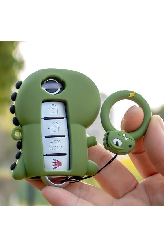 for Nissan TPU Soft Shell Cartoon Key Case, for Nissan Three-button, Four-button, and Five-button Smart Car Keys