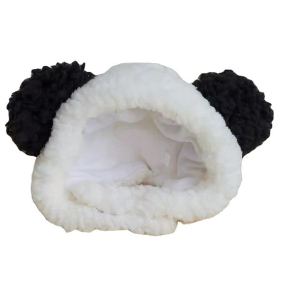 for Pet Hat with Ears Cute Panda Shape Soft Comfortable Bear Costume Accessories Animal-Safe Materials