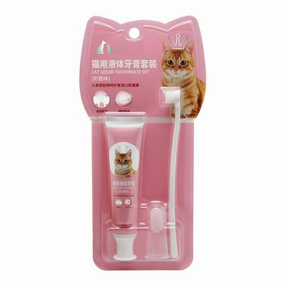 for Pets Dental Kit for Cats | Eliminates Bad Breath |Set Includes Cat Toothpaste, Cat Toothbrush in Tasty Tuna Flavor,2.5 ounces