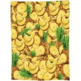 thumbnail image 1 of for Pineapple Throw Blanket Soft Flannel Fleece Pineapple Blanket Queen Size Blankets for Bedroom Living Rooms Sofa Couch 50"x40", 1 of 5